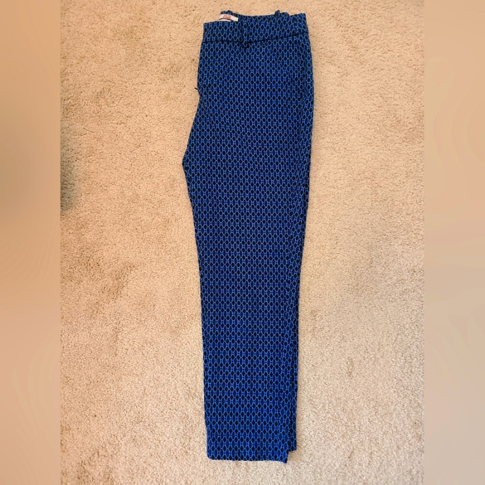 Merona Navy Blue Patterned Pants